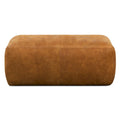 Poly & Bark Denver Leather Ottoman - Authentic Full Grain Italian Leather