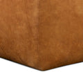Poly & Bark Denver Leather Ottoman - Authentic Full Grain Italian Leather