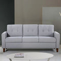 Rossetti Mid-Century Tufted Fabric Sofa