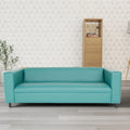 Mid-Century Modern 3-Seater Sofa by Coast to Coast Sofas - Upholstered Faux Leather with Solid Wood Frame