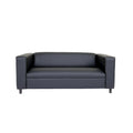 Mid-Century Modern 3-Seater Sofa by Coast to Coast Sofas - Upholstered Faux Leather with Solid Wood Frame
