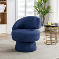 360-Degree Swivel Cuddle Barrel Accent Chairs with Plush Upholstery