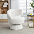360-Degree Swivel Cuddle Barrel Accent Chairs with Plush Upholstery