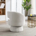 360-Degree Swivel Cuddle Barrel Accent Chairs with Plush Upholstery