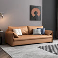 JASIWAY 65.4-Inch Vegan Leather Sleeper Sofa Bed