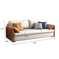 JASIWAY 65.4-Inch Vegan Leather Sleeper Sofa Bed