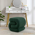 Contemporary S-Shape Ottoman Makeup Stool and Footrest for Living Room and Bedroom