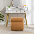 Contemporary S-Shape Ottoman Makeup Stool and Footrest for Living Room and Bedroom