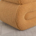 Contemporary S-Shape Ottoman Makeup Stool and Footrest for Living Room and Bedroom