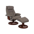 Fjords Mustang Leather Reclining Chair with Ottoman