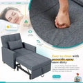 AECOJOY 3-in-1 Convertible Sleeper Sofa Chair with Pillow and Adjustable Backrest