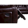 Mid-Century Modern Faux Leather Reclining Sectional Sofa