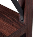 Ledel Rustic Farmhouse Accent End Table with Storage Shelf