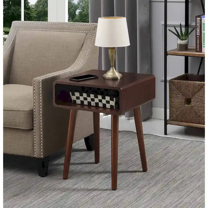 Convenience Concepts Napa End Table Featuring Storage Shelf