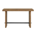 Landmark 60-Inch Wide Sofa Table with Dual Legs in Weathered Oak Finish