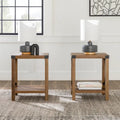 Set of 2 Middlebrook Kujawa 18-Inch X-Side Accent Tables