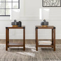 Set of 2 Middlebrook Kujawa 18-Inch X-Side Accent Tables