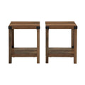 Set of 2 Middlebrook Kujawa 18-Inch X-Side Accent Tables