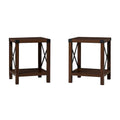 Set of 2 Middlebrook Kujawa 18-Inch X-Side Accent Tables