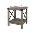 Set of 2 Middlebrook Kujawa 18-Inch X-Side Accent Tables