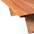 Rustic Brown Live Edge Coffee Table Made from 31" Mango Wood