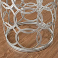 FirsTime & Co. Gilded Circles Iron Table - 16.75 x 16.75 x 22 in, American Design
