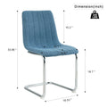 4-Piece Modern Dining Chair Set with Metal Legs