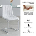 4-Piece Modern Dining Chair Set with Metal Legs