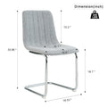 4-Piece Modern Dining Chair Set with Metal Legs