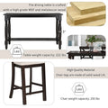 Nestfair 6-Piece Counter Height Dining Set with Chairs and Bench