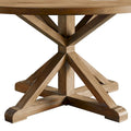 iNSPIRE Q Artisan Benchwright X-Base 48-Inch Round Dining Set