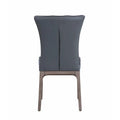 Set of 2 Contemporary Tufted Side Chairs with Sturdy Solid Wood Frame