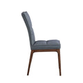 Set of 2 Contemporary Tufted Side Chairs with Sturdy Solid Wood Frame