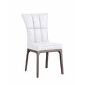 Set of 2 Contemporary Tufted Side Chairs with Sturdy Solid Wood Frame