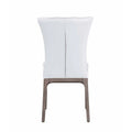 Set of 2 Contemporary Tufted Side Chairs with Sturdy Solid Wood Frame