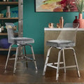 iNSPIRE Q Bold Lennox Velvet Counter Height Stools - Set of 2