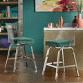 iNSPIRE Q Bold Lennox Velvet Counter Height Stools - Set of 2