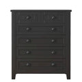 Retro-Inspired Drawer Dresser with Shell-Shaped Handles - Stylish Bedroom Storage Cabinet