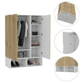 FM Furniture Rose Double Wardrobe with Hanging Rod