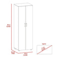 FM Furniture Rose Double Wardrobe with Hanging Rod