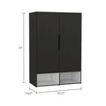 FM Furniture Rose Double Wardrobe with Hanging Rod