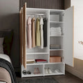FM Furniture Rose Double Wardrobe with Hanging Rod