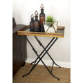 Roche River Decor Gold Metal Accent Table - 14"W x 21"L x 25"H