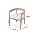 Christopher Knight Home 7-Piece Dining Set with Hudson Fabric and Wood