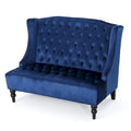 Christopher Knight Home Leora Contemporary Glam Tufted Velvet Wingback Loveseat