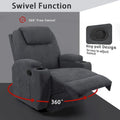 Homall Swivel Fabric Massage Recliner Chair for Living Room