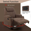 Homall Swivel Fabric Massage Recliner Chair for Living Room