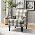 Akorda French Country Armchair with Nailhead Detailing and Sturdy Solid Wood Legs by HULALA HOME