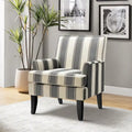 Akorda French Country Armchair with Nailhead Detailing and Sturdy Solid Wood Legs by HULALA HOME