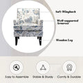 Akorda French Country Armchair with Nailhead Detailing and Sturdy Solid Wood Legs by HULALA HOME